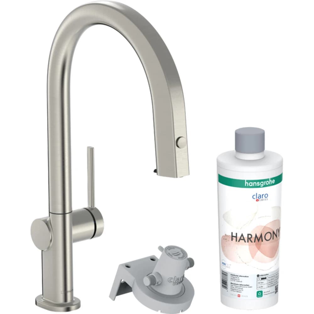 Hansgrohe Aqittura M91 Paslanmaz Çelik Evye Bataryası 76801800