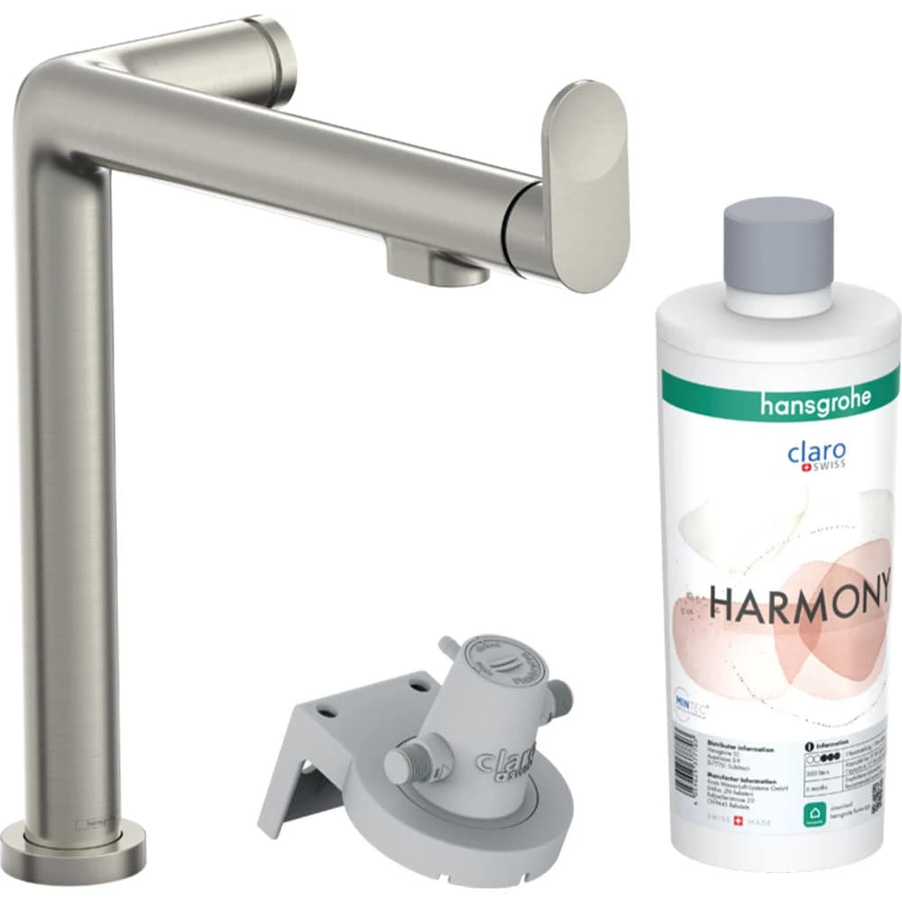 Hansgrohe Aqittura M91 Paslanmaz Çelik Evye Bataryası 76802800