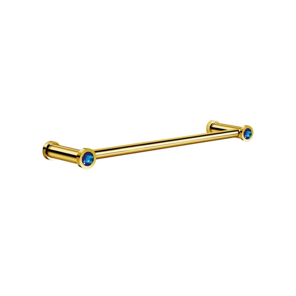 Windisch Moonlight Round 31,5 Cm Mavi Kristal-Altın Havluluk