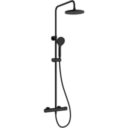 Artema Aquaheat Joy Round 200 Duş Bataryalı Mat Siyah Duş Kolonu - A4729836 görsel 1