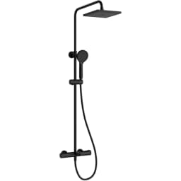 Artema Aquaheat Joy Square 200 Banyo Bataryalı Mat Siyah Duş Kolonu - A4729536 görsel 1