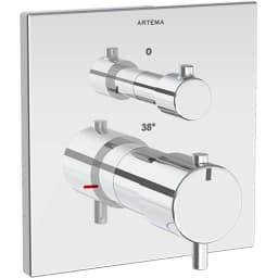 Artema AquaHeat Square Ankastre Termostatik Duş Bataryası - A43358 görsel 1