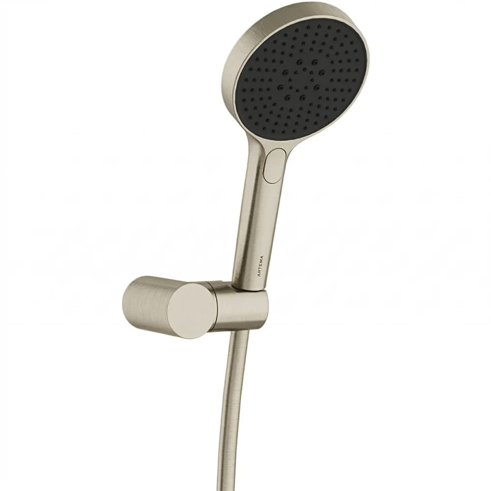 Artema Core Round 3 Fonksiyonlu Fırçalı Nikel El Duşu Takımı - A4591434