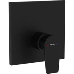Artema Flow Square Mat Siyah Ankastre Mekanik Duş Bataryası - A4332836 görsel 1