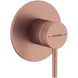 Artema Minimax Round Fırçalı Bakır Ankastre Duş Bataryası - A4371024 görsel 1