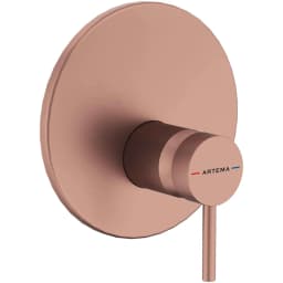 Artema Minimax Round Fırçalı Bakır Ankastre Duş Bataryası - A4371124 görsel 1