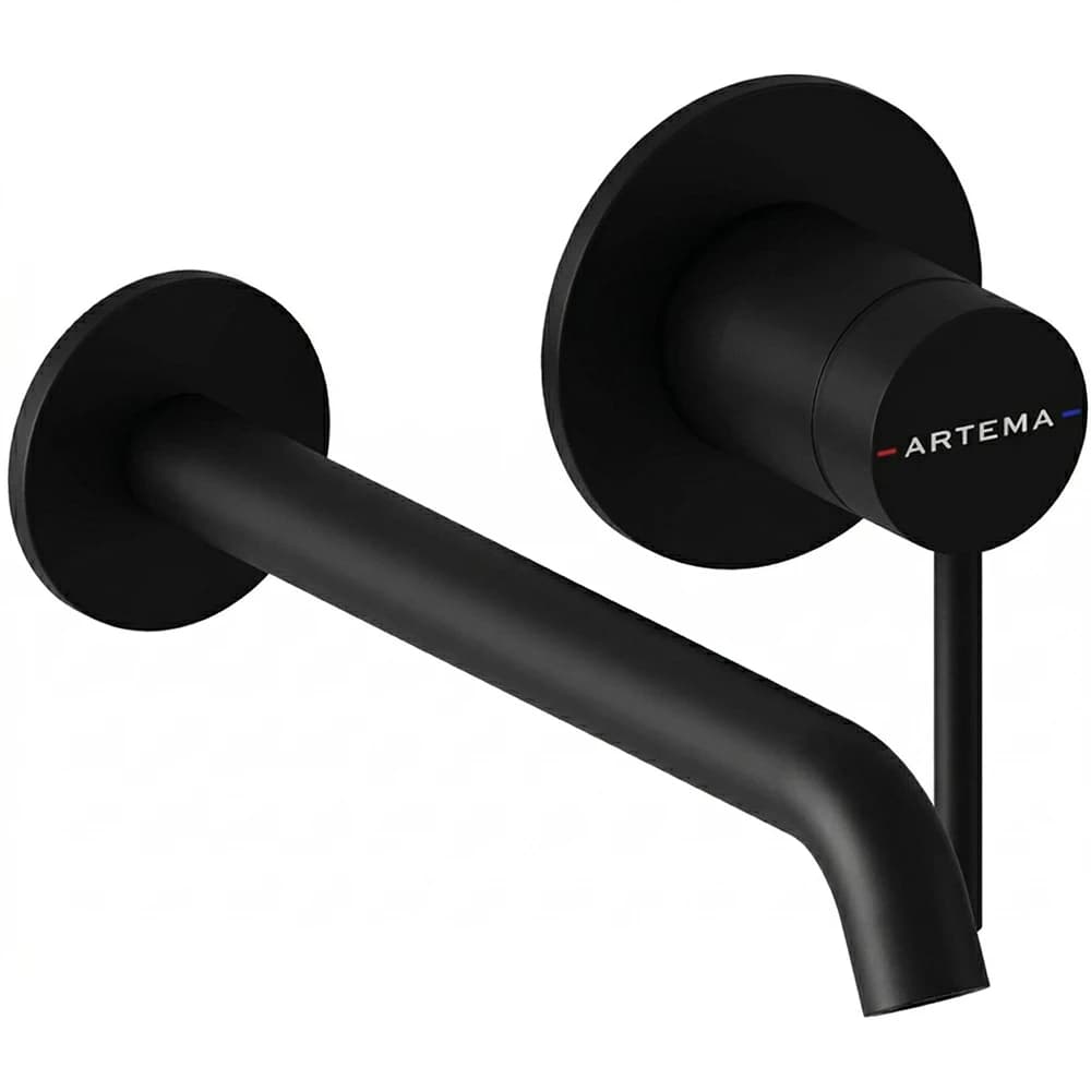 Artema Minimax Round Mat Siyah Ankastre Lavabo Bataryası - A4354936