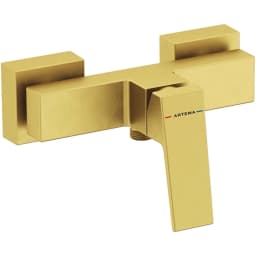 Artema Minimax Square Fırçalı Altın Duş Bataryası - A4352125 görsel 1