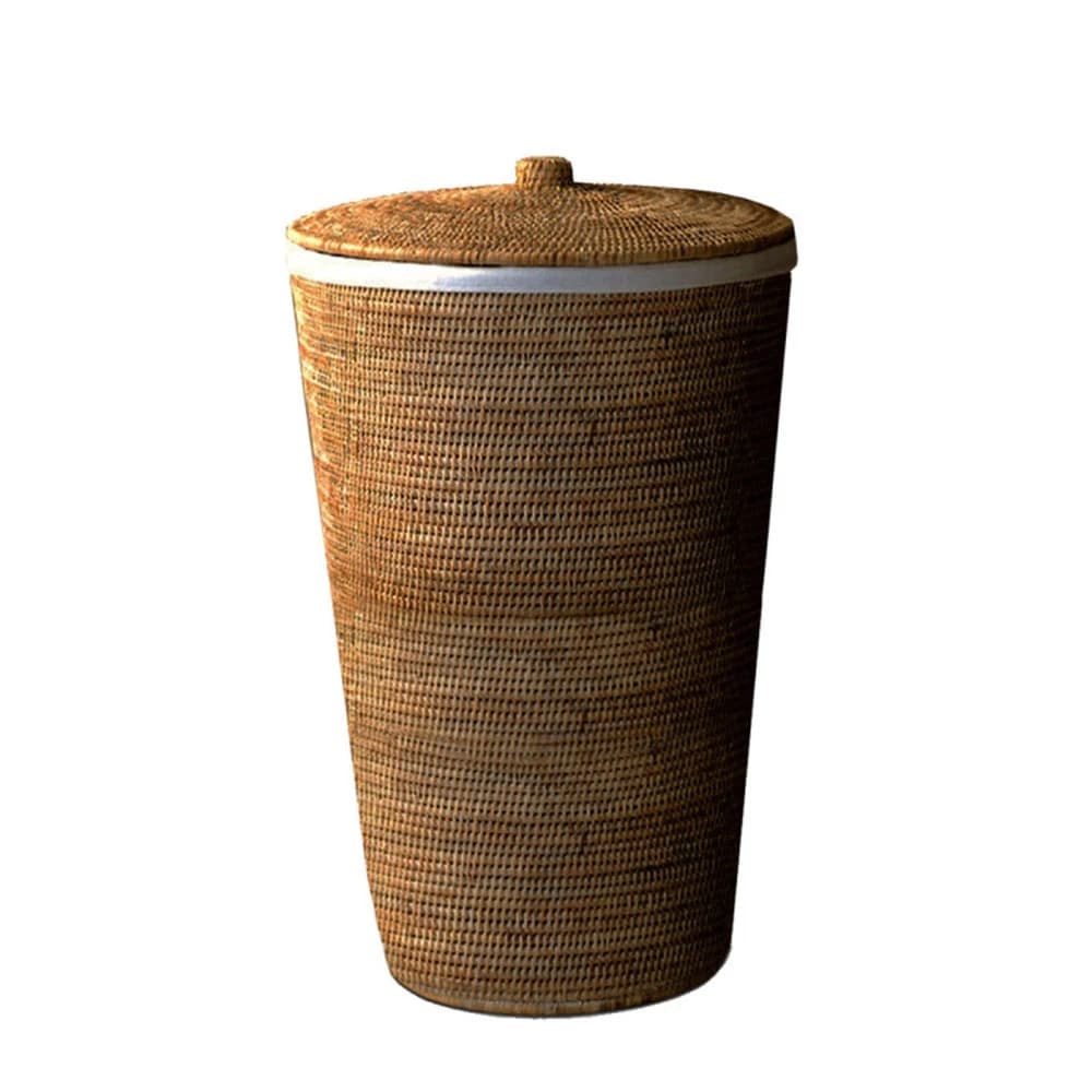 Decor Walther Basket Kahve Kapaklı Oval Çamaşır Sepeti