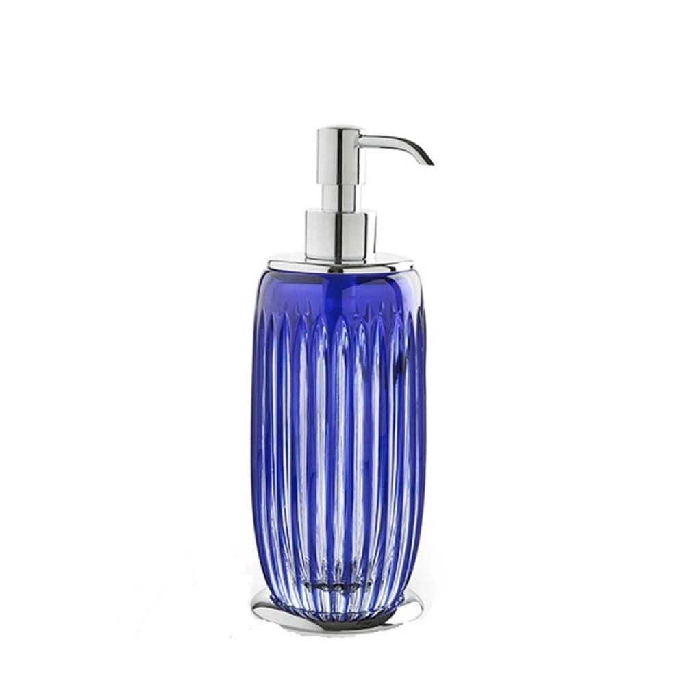 3SC Blue Sky Crystal Tezgah Üstü Mavi-Krom Sıvı Sabunluk