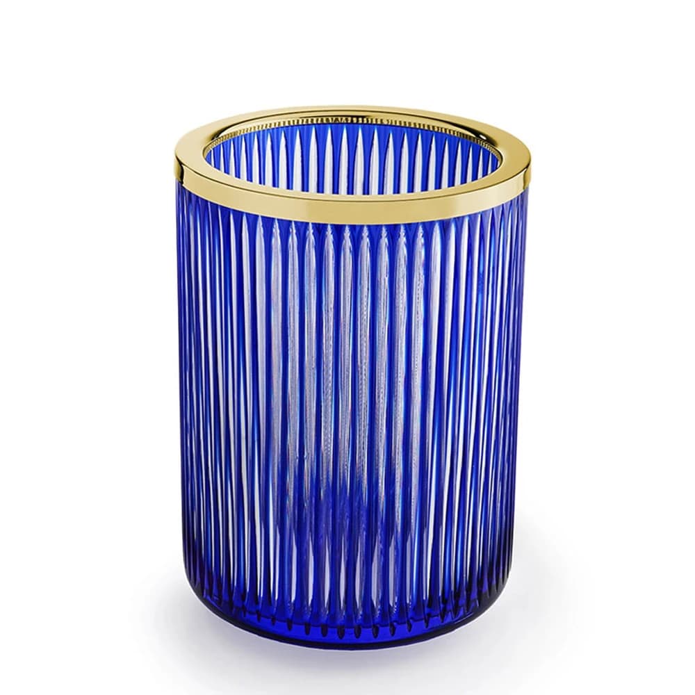 3SC Blue Sky Crystal Mavi-Altın Çöp Kovası