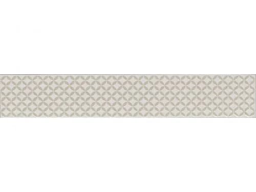 Çanakkale Seramik Cam-6775 Voyage Geometrik Bordür Beyaz 10x60