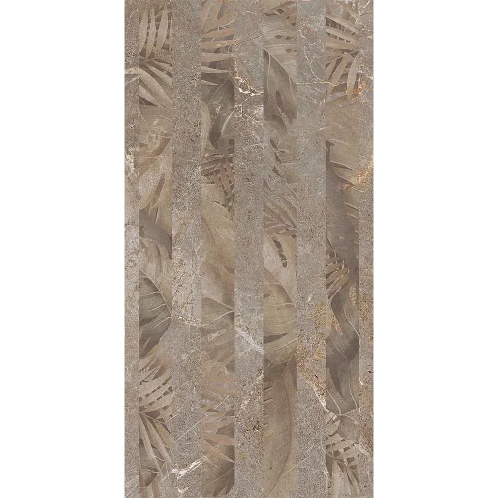 Çanakkale Seramik Fon-8815 Salvia Taupe Floral Dekor 30x60