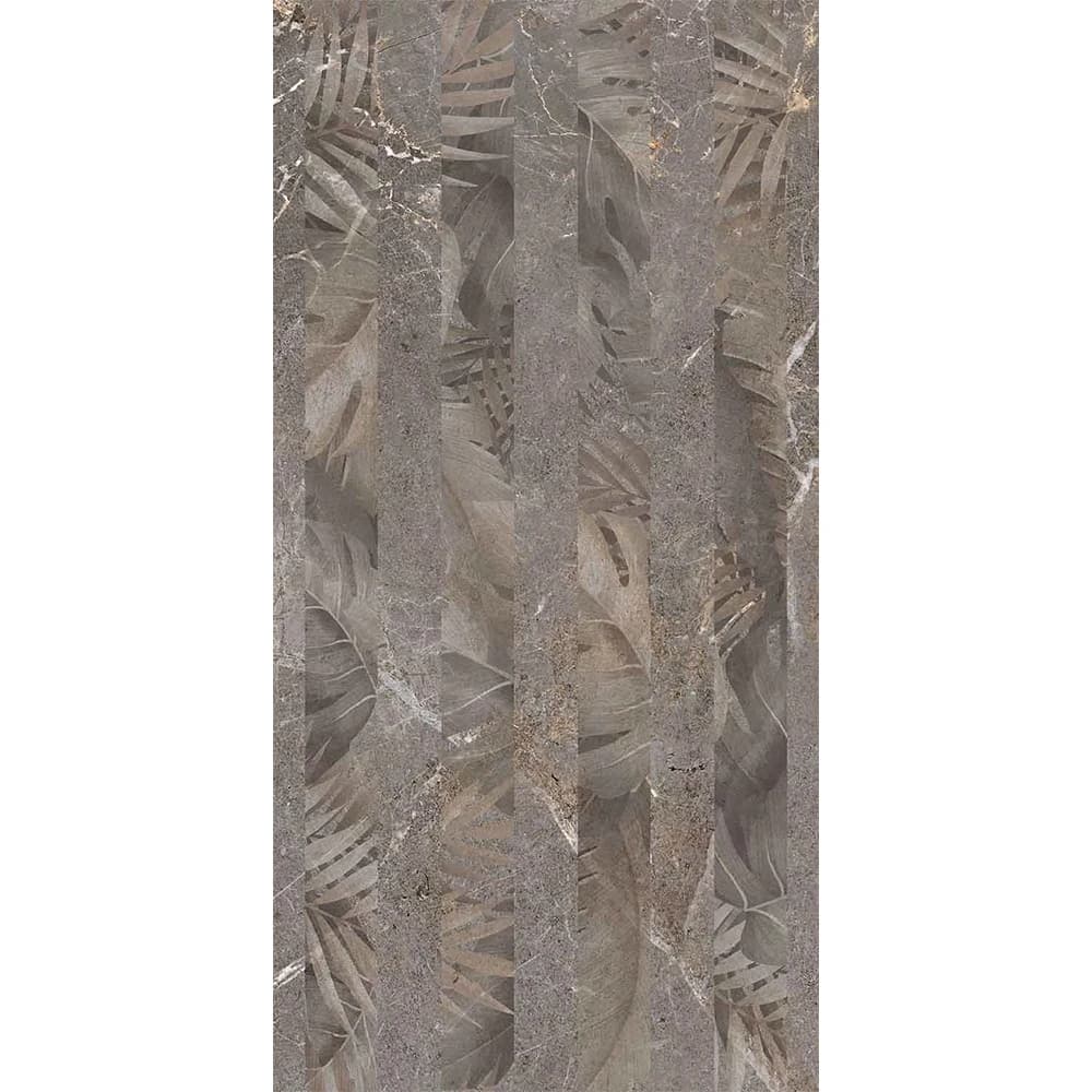 Çanakkale Seramik Fon-8816 Salvia Gri Floral Dekor 30x60