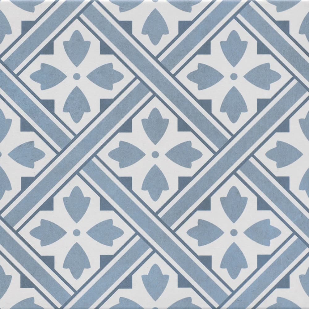 Çanakkale Seramik Gs-D4876 Ornament Geo Mavi 33x33
