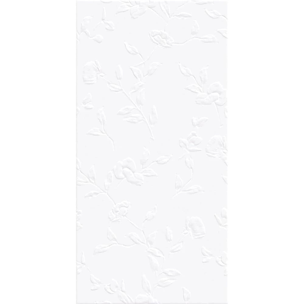 Çanakkale Seramik Rm-8774r Peony Beyaz Çiçek Dekor Rektifiyeli 30x60 R
