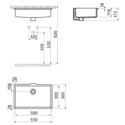 Creavit 30x50 Cm Tezgahaltı Lavabo görsel 3