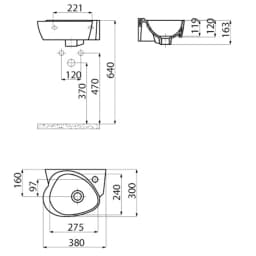 Creavit Çocuk 38 Cm Lavabo Beyaz görsel 2