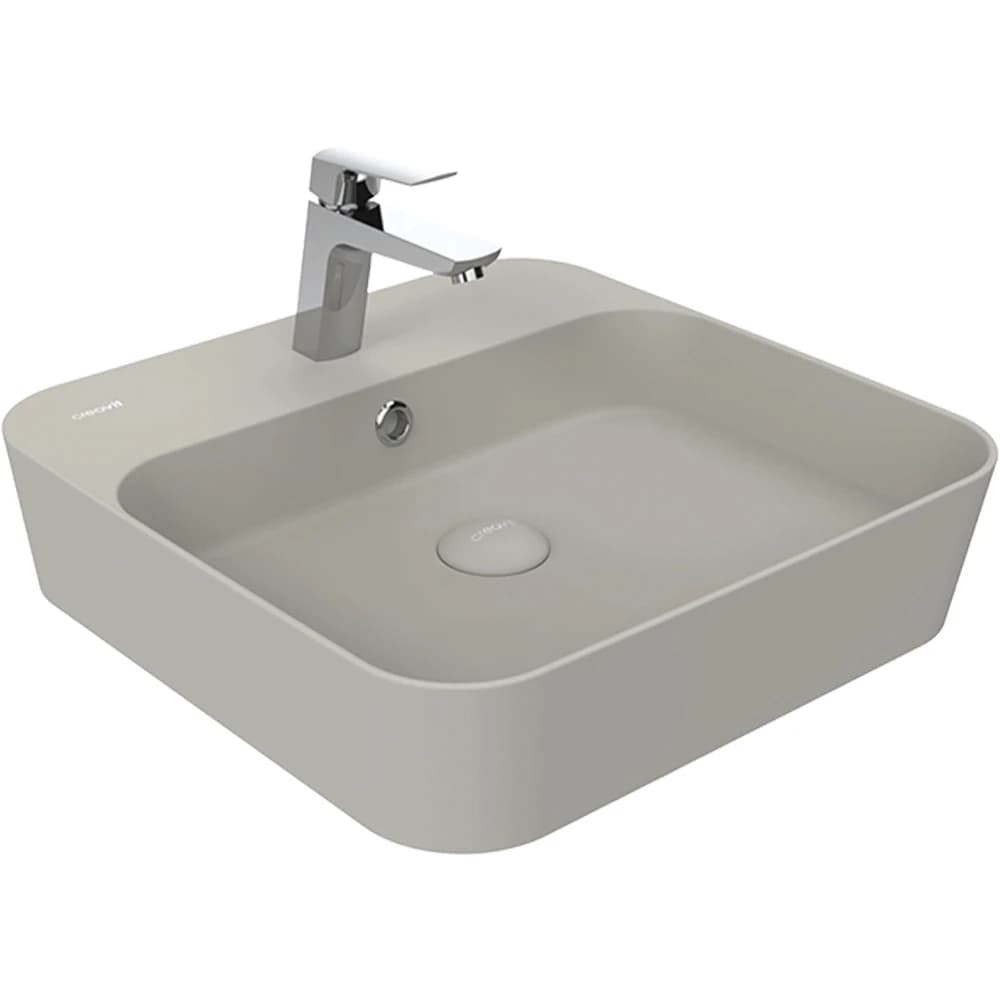 Creavit Loop 45 Cm Kare Cool Grey Çanak Lavabo