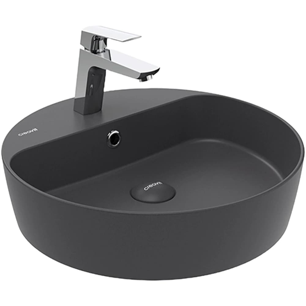 Creavit Loop 45 Cm Yuvarlak Mat Antrasit Çanak Lavabo - LP146