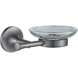 Creavit Neo Metalik Gri Sabunluk görsel 1