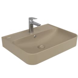 Creavit Pride 60x45 Cm Mat Cappuccino Etajerli Lavabo görsel 1