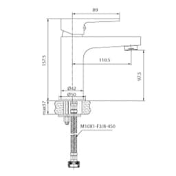 Creavit Sharp Lavabo Bataryası BT.SR1500 görsel 2