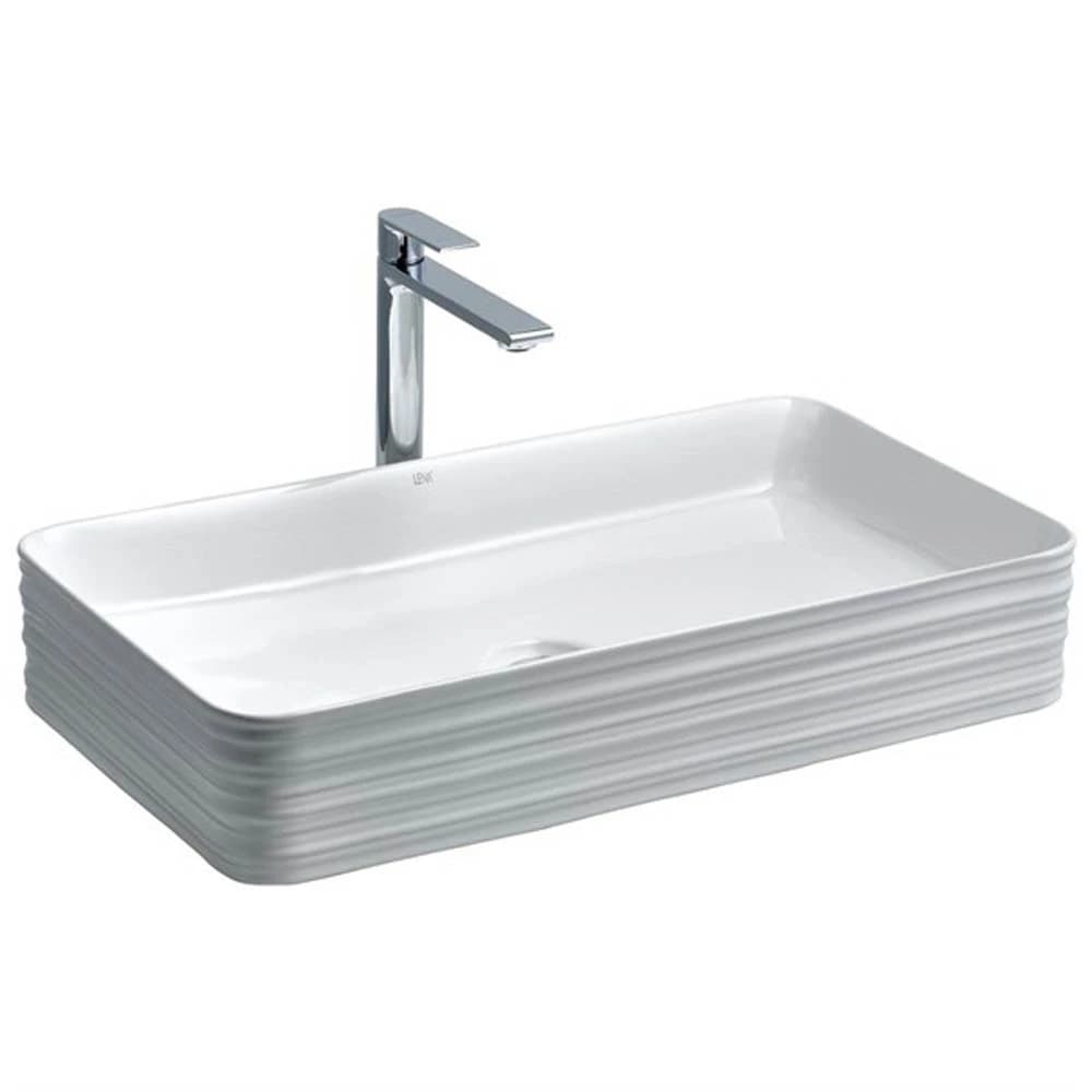 Lena E-2106 Beyaz Tezgah Üstü Lavabo
