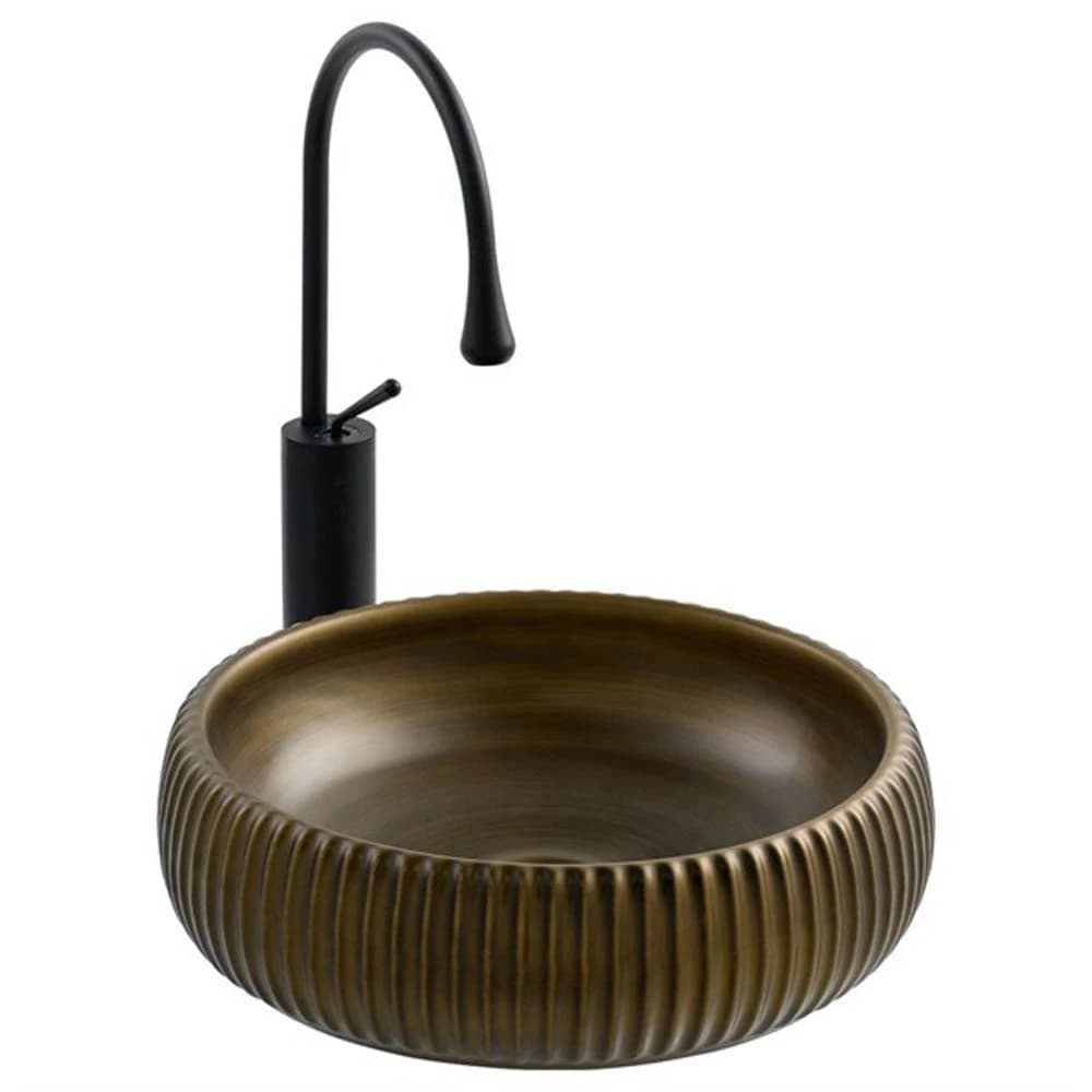 Lena E-4161C Haki Yeşili Tezgah Üstü Lavabo