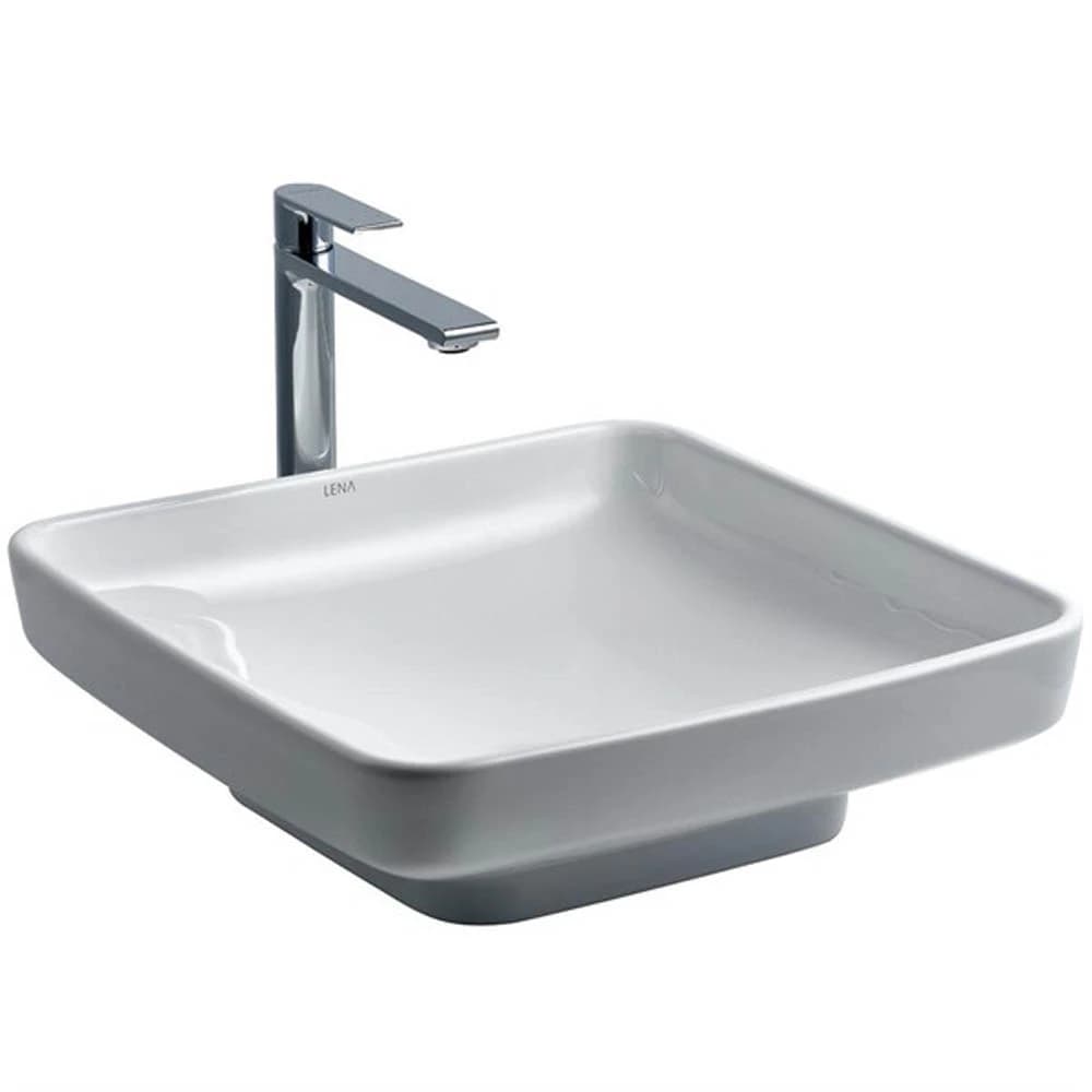 Lena E-4416 Beyaz Tezgah Üstü Lavabo