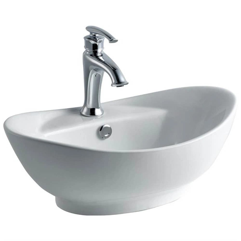 Lena E-5080 Beyaz Tezgah Üstü Lavabo