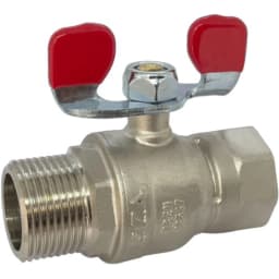 Eca 1/2 Kırmızı Volan Endüstriyel Küresel Valf - 602122243 görsel 1