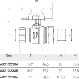 Eca 1/2 Küresel Valf - 602122384 görsel 2