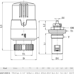 Eca 35 Mm 1/2 Termostatik Kompakt Radyatör Valfi - 602120814 görsel 2