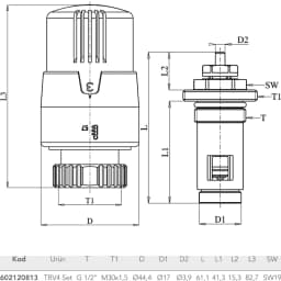 Eca 41 Mm 1/2 Termostatik Kompakt Radyatör Valfi - 602120813 görsel 2