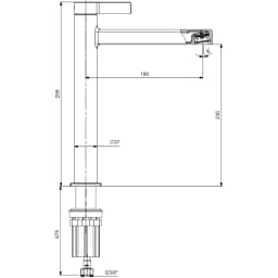 Eca Life Yüksek Lavabo Bataryası - 102188779 görsel 2