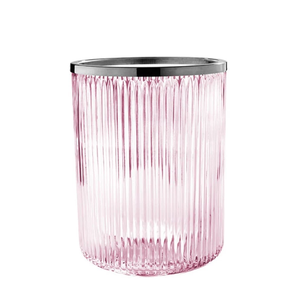 3sc Elegance Pembe-Krom Açık Çöp Kovası