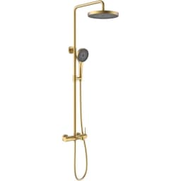 Fontana FJ-1052 Mat Fırçalanmış Altın Duş Kolonu görsel 1
