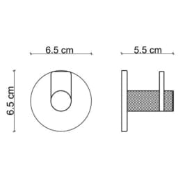 Fontana FY-90101 Mat Krom-Siyah Askı görsel 2
