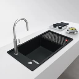 Franke Fresno Fsg 611-88 Nero Granit Eviye görsel 2