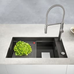 Franke Kubus 2 KNG 110-62 Slate Grey Granit Eviye görsel 2