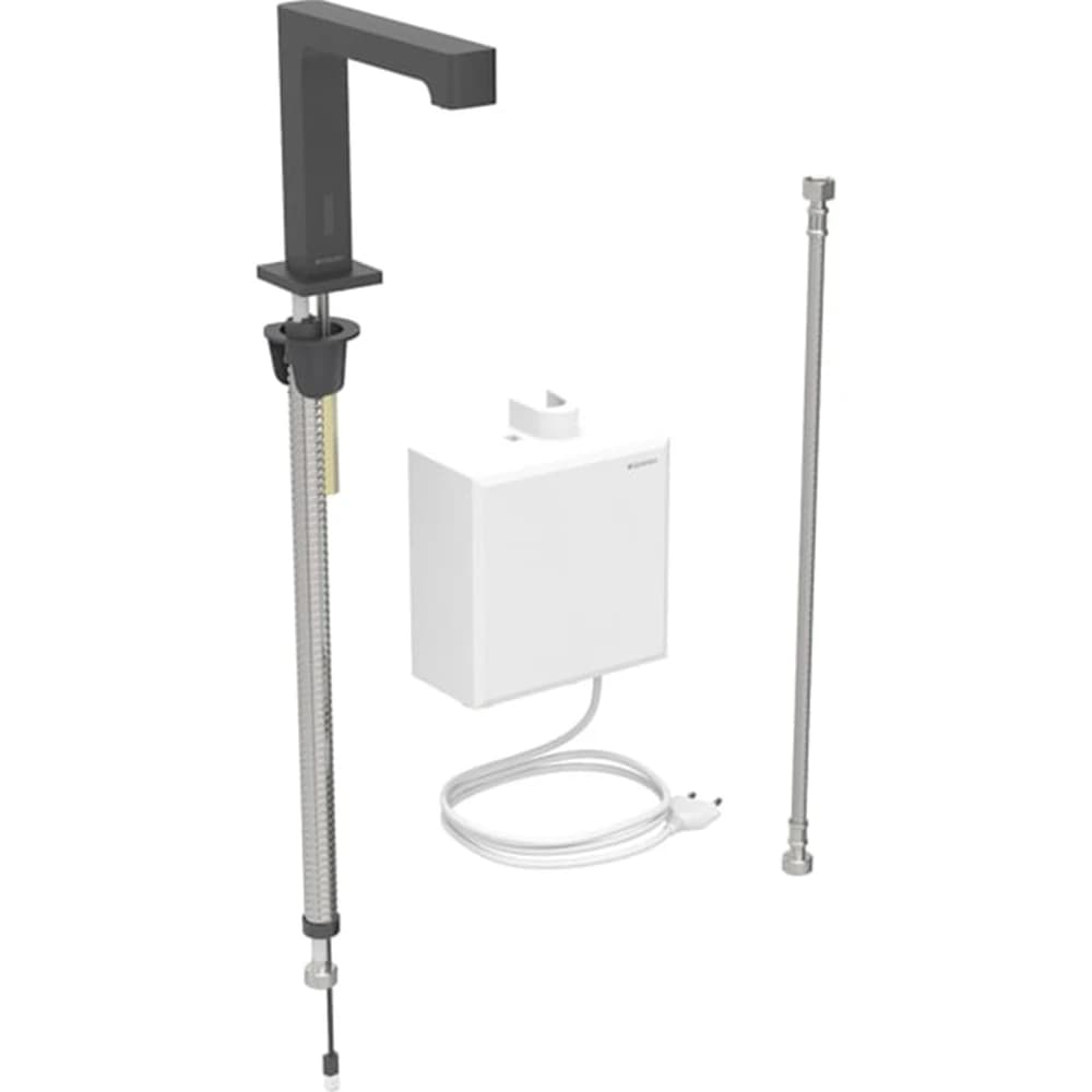 Geberit Brenta Mat Siyah Fotoselli Lavabo Bataryası - 116.171.14.1