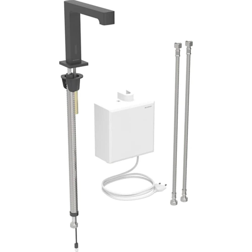 Geberit Brenta Mat Siyah Fotoselli Lavabo Bataryası - 116.172.14.1