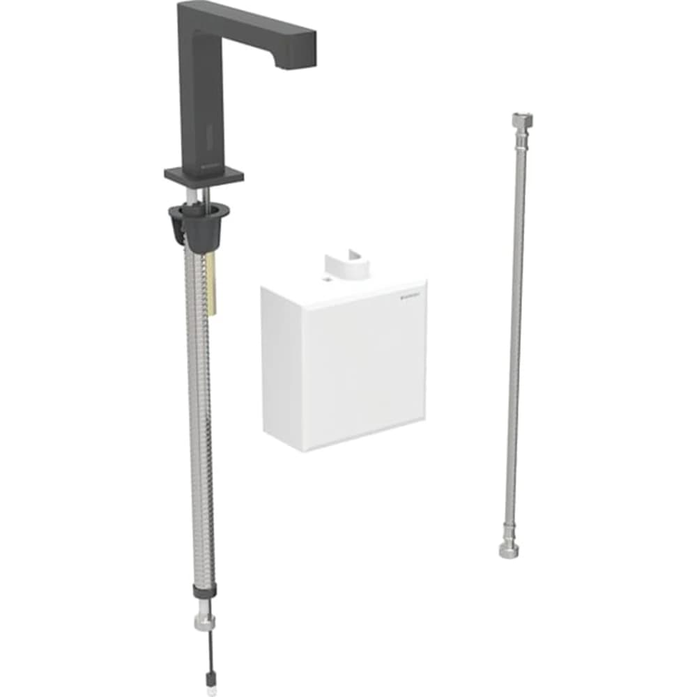 Geberit Brenta Mat Siyah Fotoselli Lavabo Bataryası - 116.173.14.1