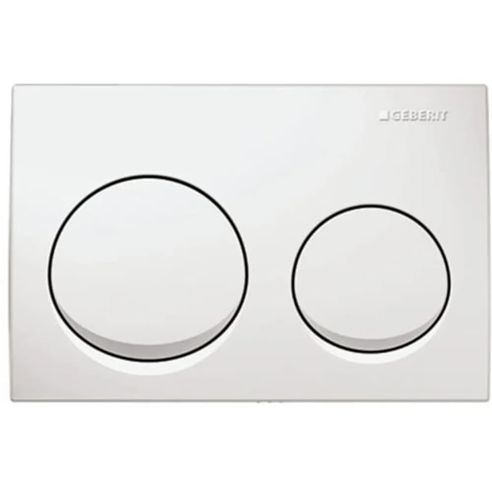 Geberit Alpha10 Çift Basmalı Beyaz Kumanda Kapağı