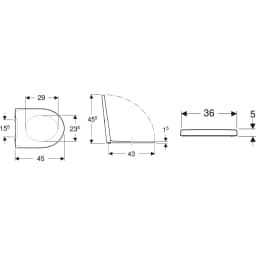 Geberit iCon EasyMount Klozet Kapağı - 501.660.01.1 görsel 2