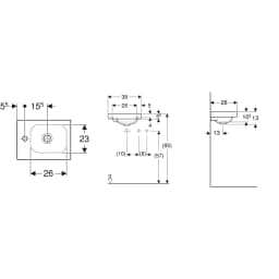 Geberit iCon Light 38x28 Cm Mat Beyaz Lavabo - 501.831.JT.1 görsel 2