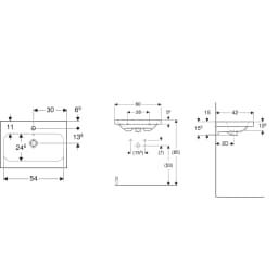Geberit iCon Light 60x42 Cm Çıkıntılı Lavabo - 501.841.00.5 görsel 2