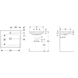 Geberit iCon Light 60x48 Cm Çanak Lavabo - 501.847.00.5 görsel 2