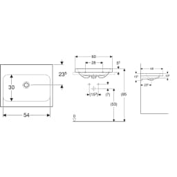 Geberit iCon Light 60x48 Cm Çanak Lavabo - 501.847.00.7 görsel 2